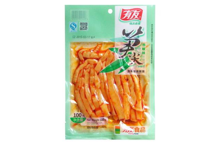 YOUYOU BAMBOO SHOOTS (PICKLED PEPPER) 100G